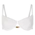 Biustonosz Bikini z Fiszbinami i Wkładkami Aruba, Biały