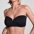 Neoprenowy top od bikini Bandeau, Czarny