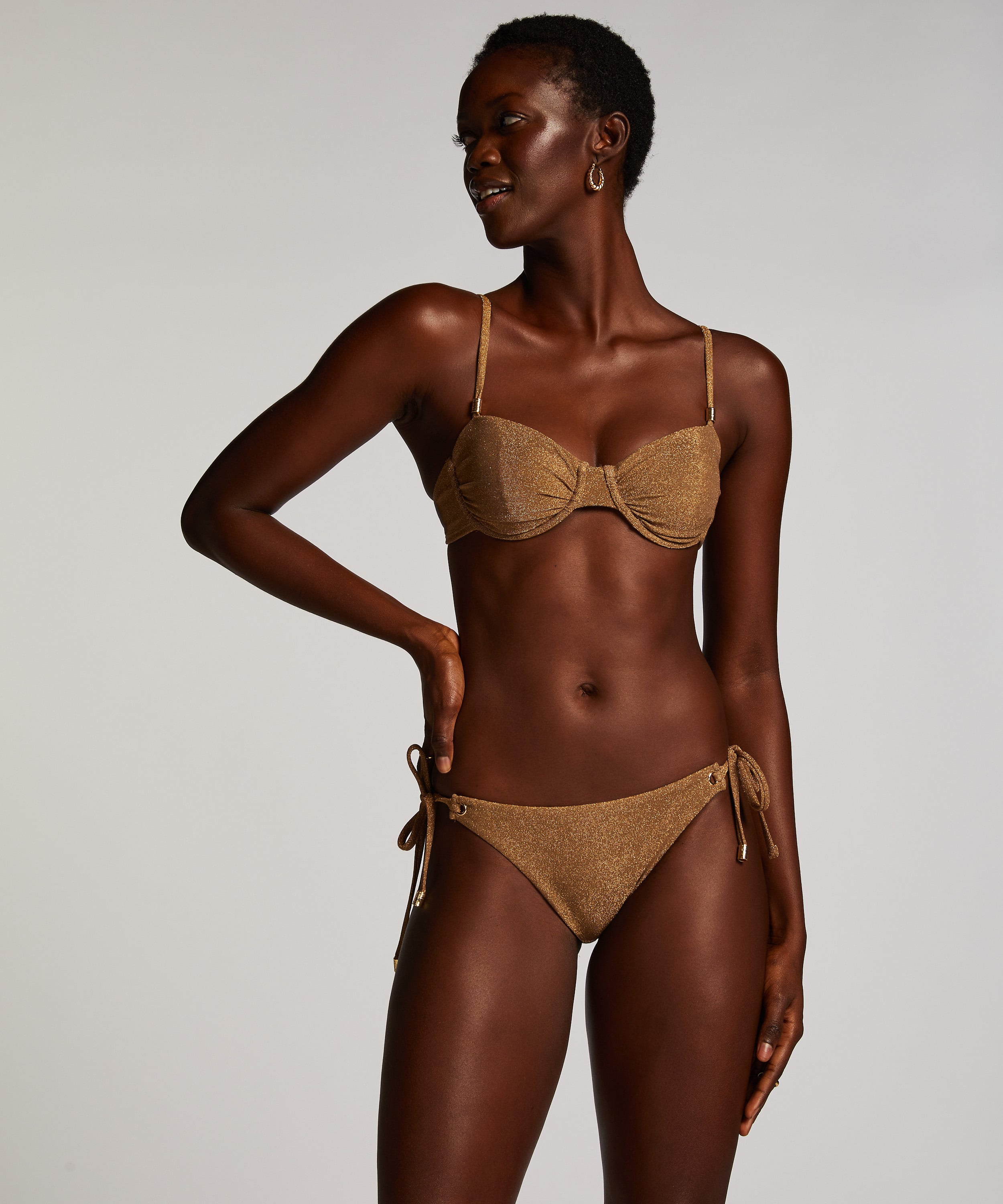 G&oacute;ra od bikini Goldie Shimmer, Ż&oacute;łty, main