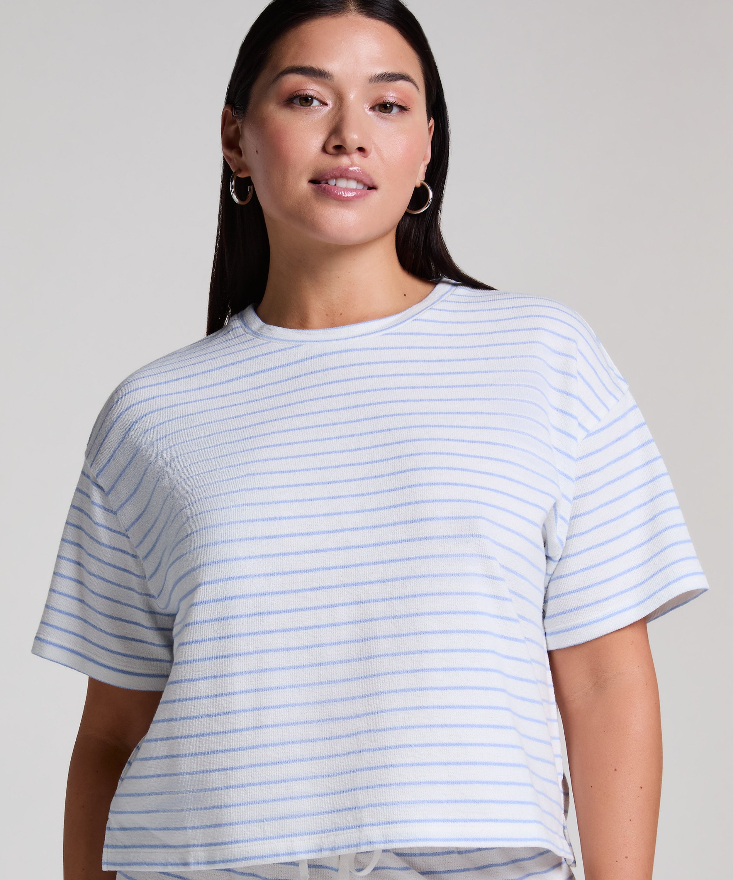 Top od piżamy, Niebieski, main