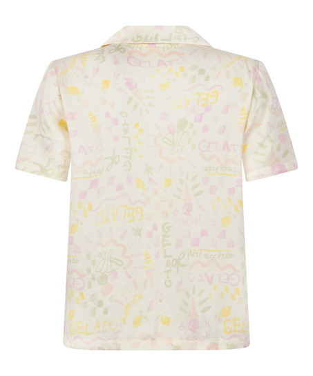 Satynowa narzutka, Biały