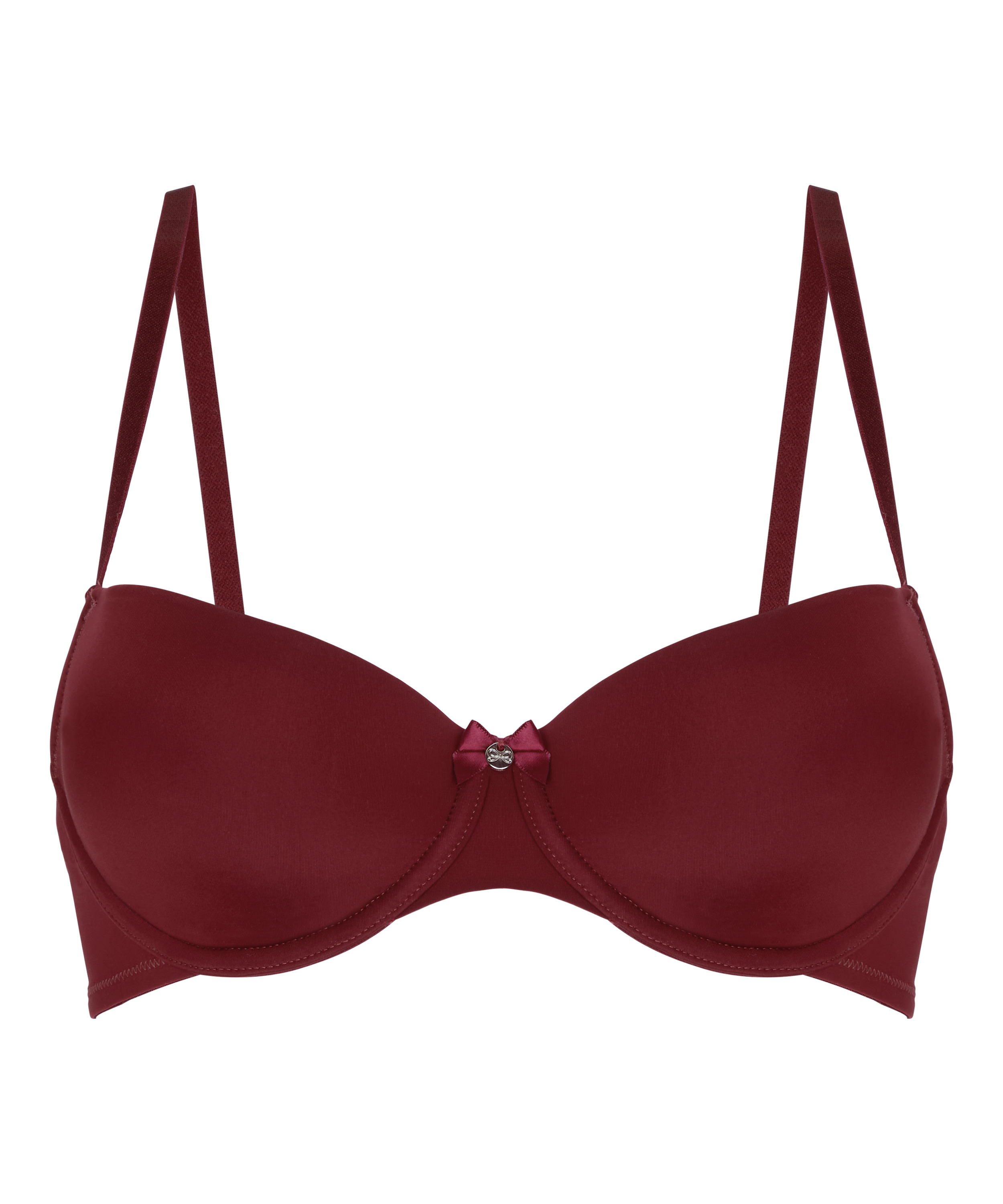 Demi Padded Underwired Bra, Czerwony, main