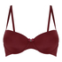 Demi Padded Underwired Bra, Czerwony
