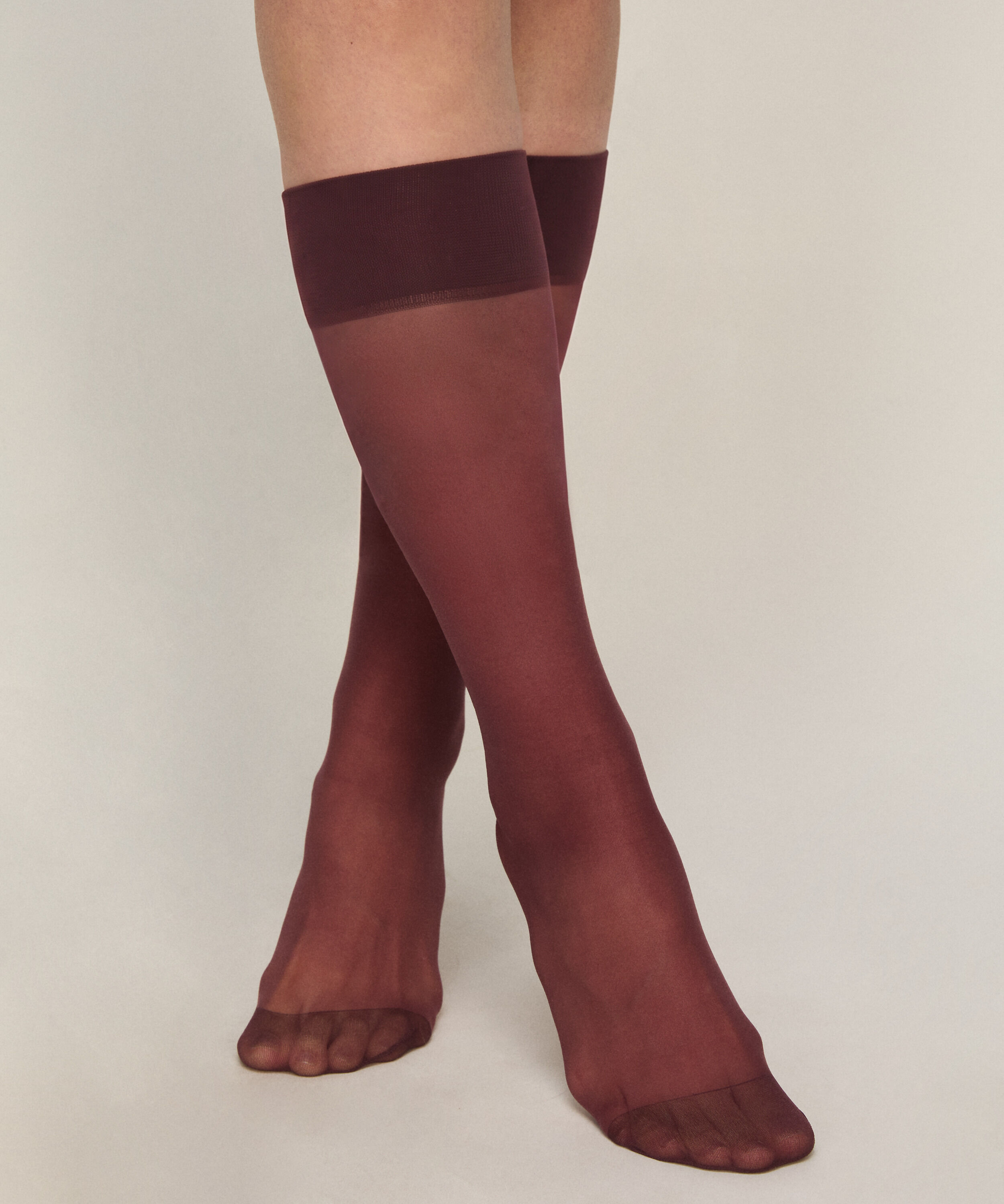 Skarpetki Sheer Back Seam, Fioletowy