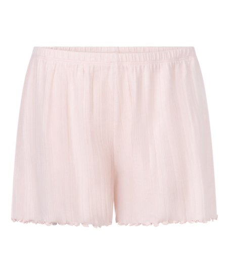 Szorty Pointelle, R&oacute;żowy