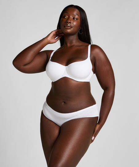 Majtki Brazylijskie Bawełniane Kira, Biały