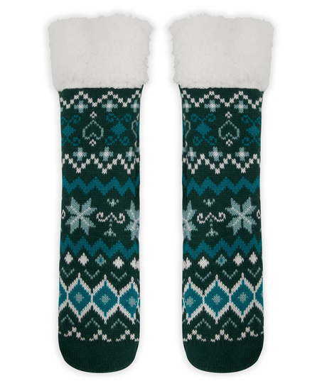 Długie skarpetki, Zielony