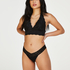 Usztywniona braletka halter Rosalyn, Czarny
