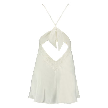Slip dress Lessie Satin, Biały