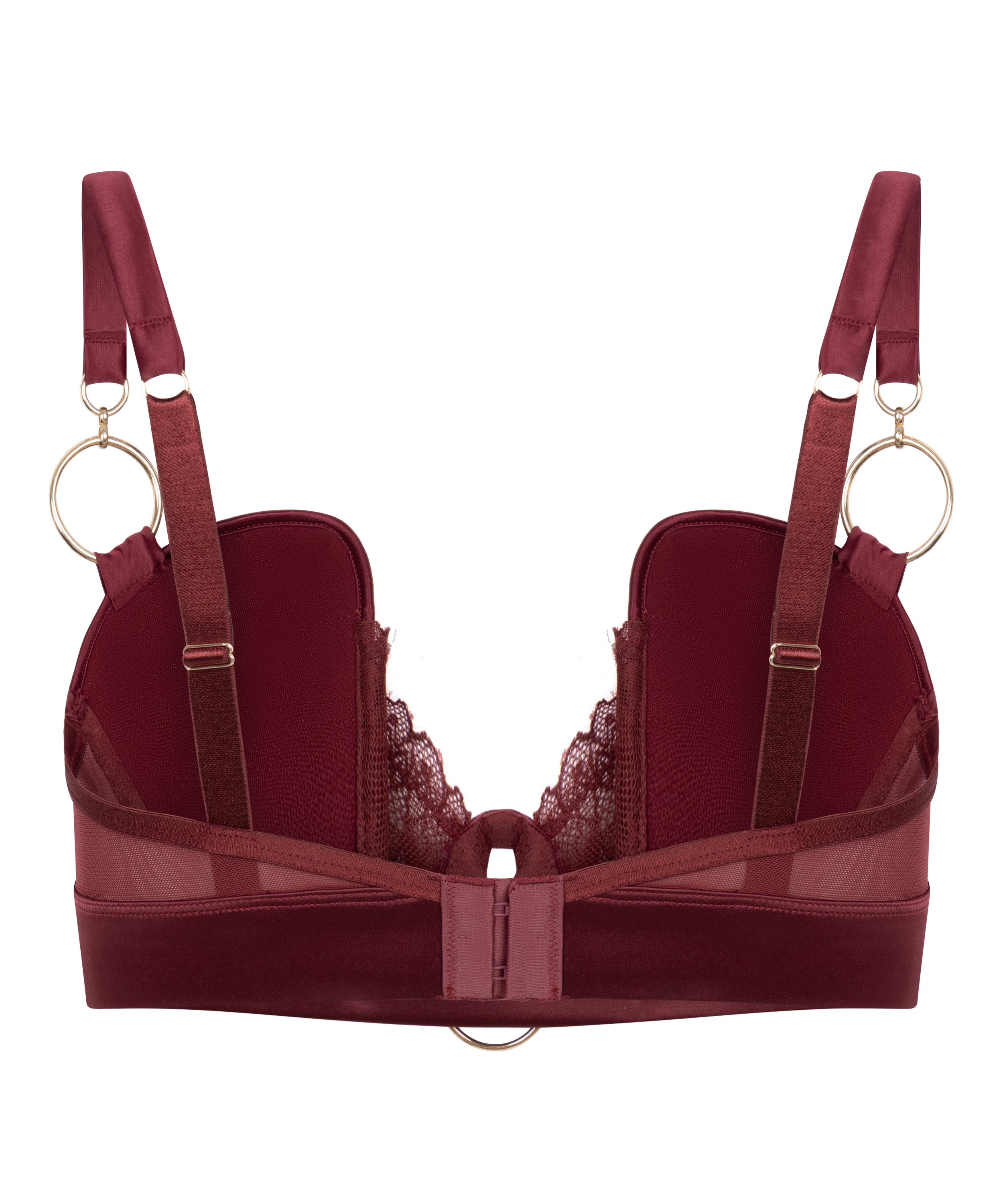 Biustonosz usztywniany z fiszbinami Longline Marjolein, Czerwony, main