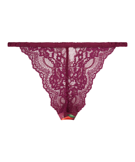 Brazyliany z wysokim wycięciem Harper, Fioletowy