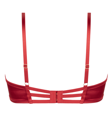 Nieusztywniany biustonosz z fiszbinami Vienna, Czerwony