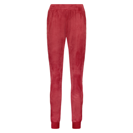 Velours Heart jogging pants, Czerwony
