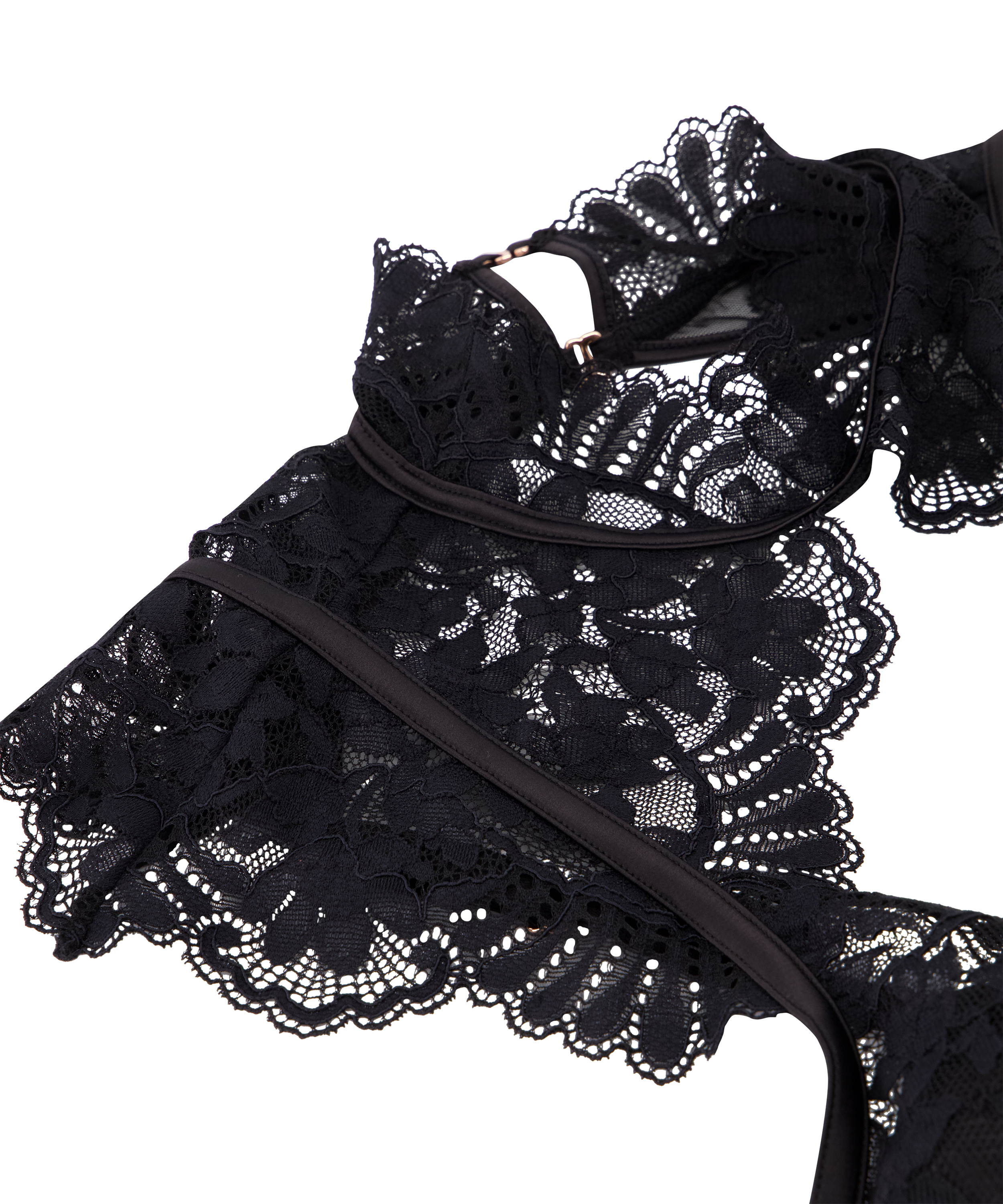 Biustonosz usztywniany z fiszbinami Jamie, Czarny, main