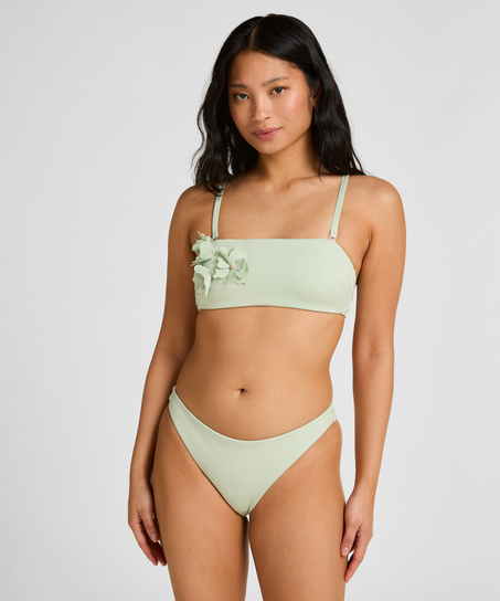 G&oacute;ra od Bikini Bandeau Tulum, Zielony