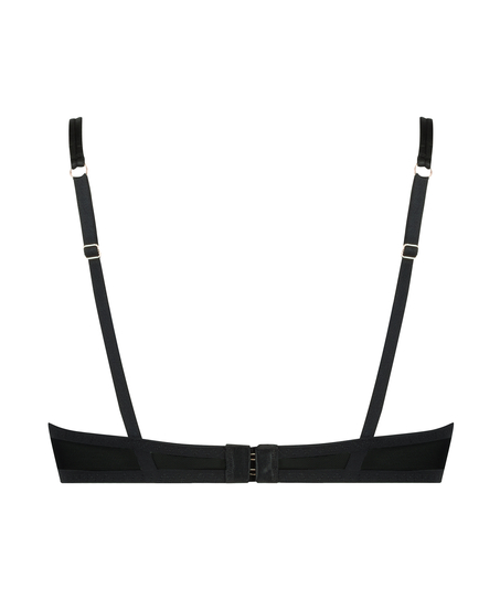 Usztywniony biustonosz z fiszbinami Helena, Czarny