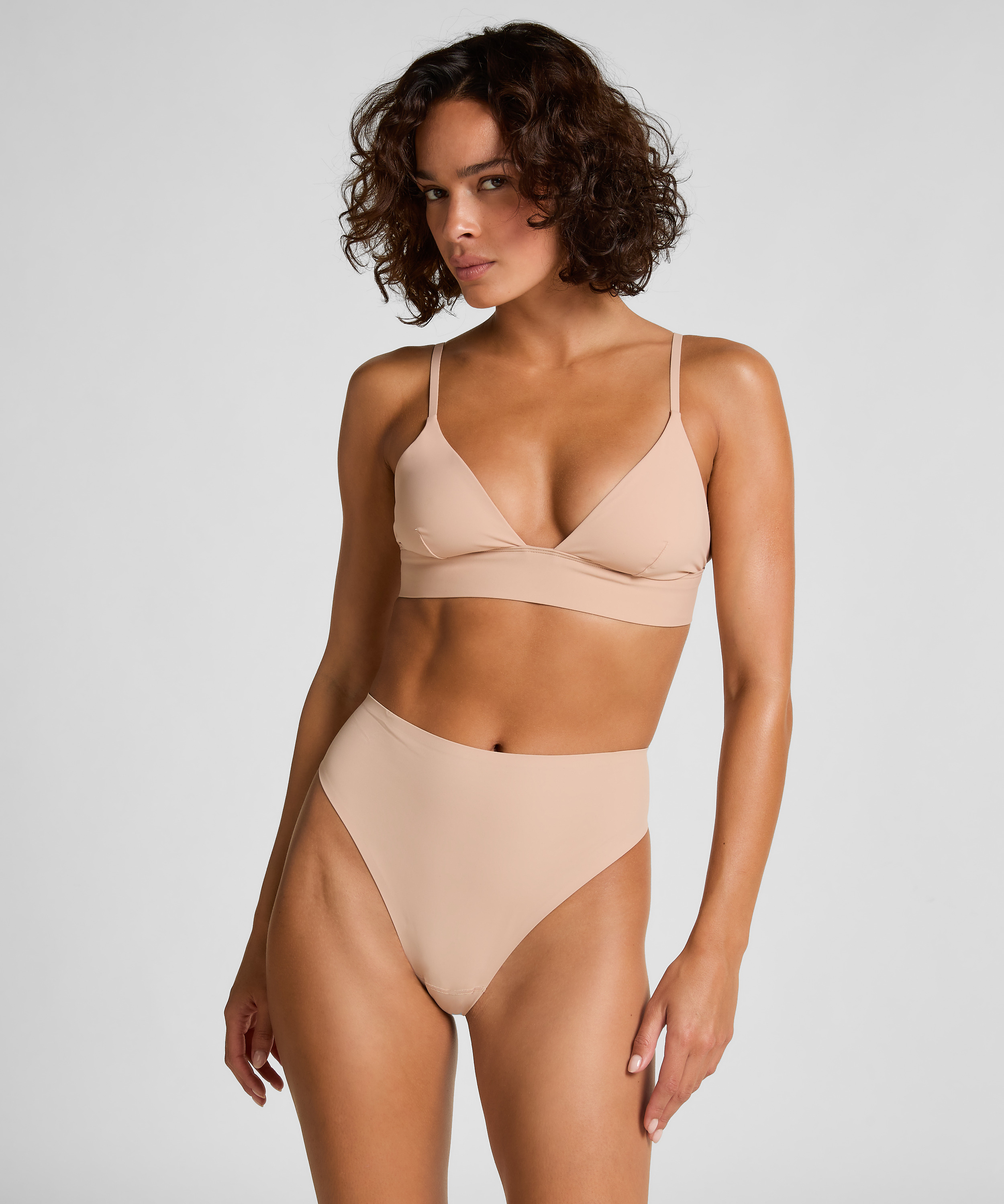 Tr&oacute;jkąt Bralette Smooth, Beżowy, main