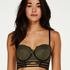 Xiomara Padded Longline Underwired Bra, Zielony