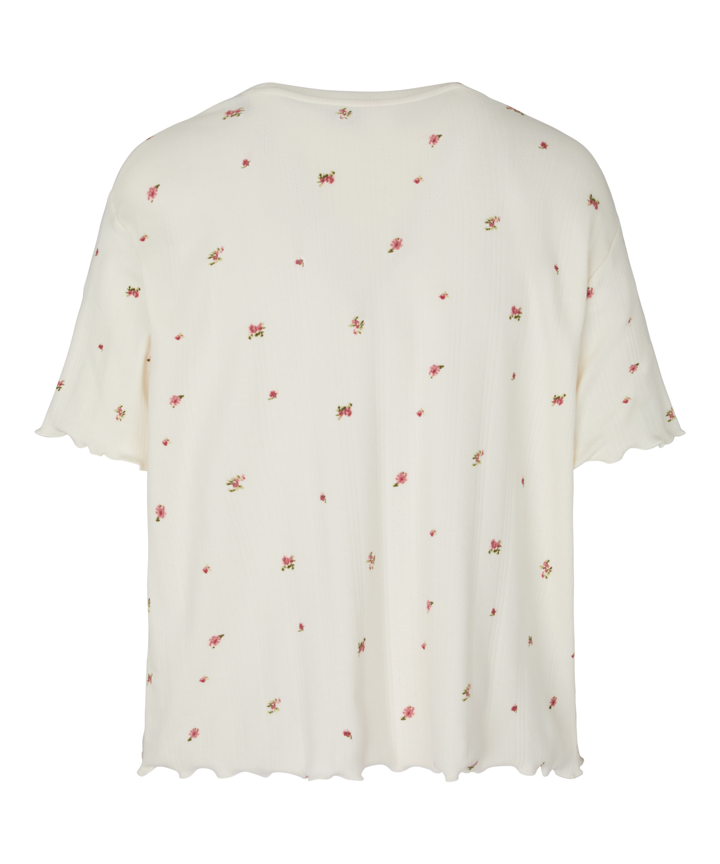 Top Piżamowy Pointelle, Biały, main