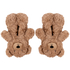 Kapcie Teddy Bear, Beżowy