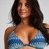 Tr&oacute;jkątny top od bikini Cali, Niebieski