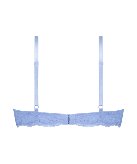 ﻿Biustonosz usztywniany z fiszbinami Marine, Niebieski