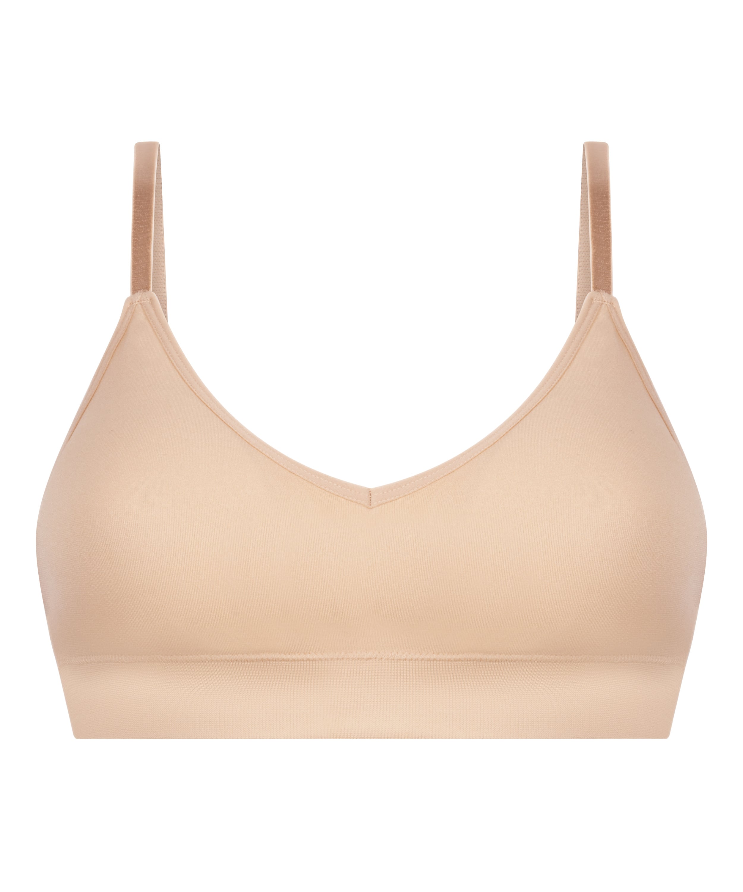 Tr&oacute;jkątny biustonosz bralette Dide, Beżowy, main