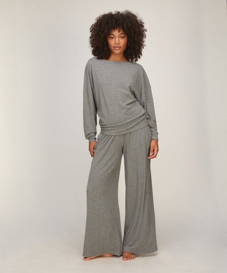 PANT WL PREMIUM RIB JERSEY, Szary