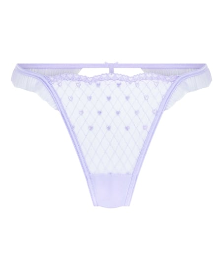 Stringi z wysokim wycięciem Cordelie, Fioletowy