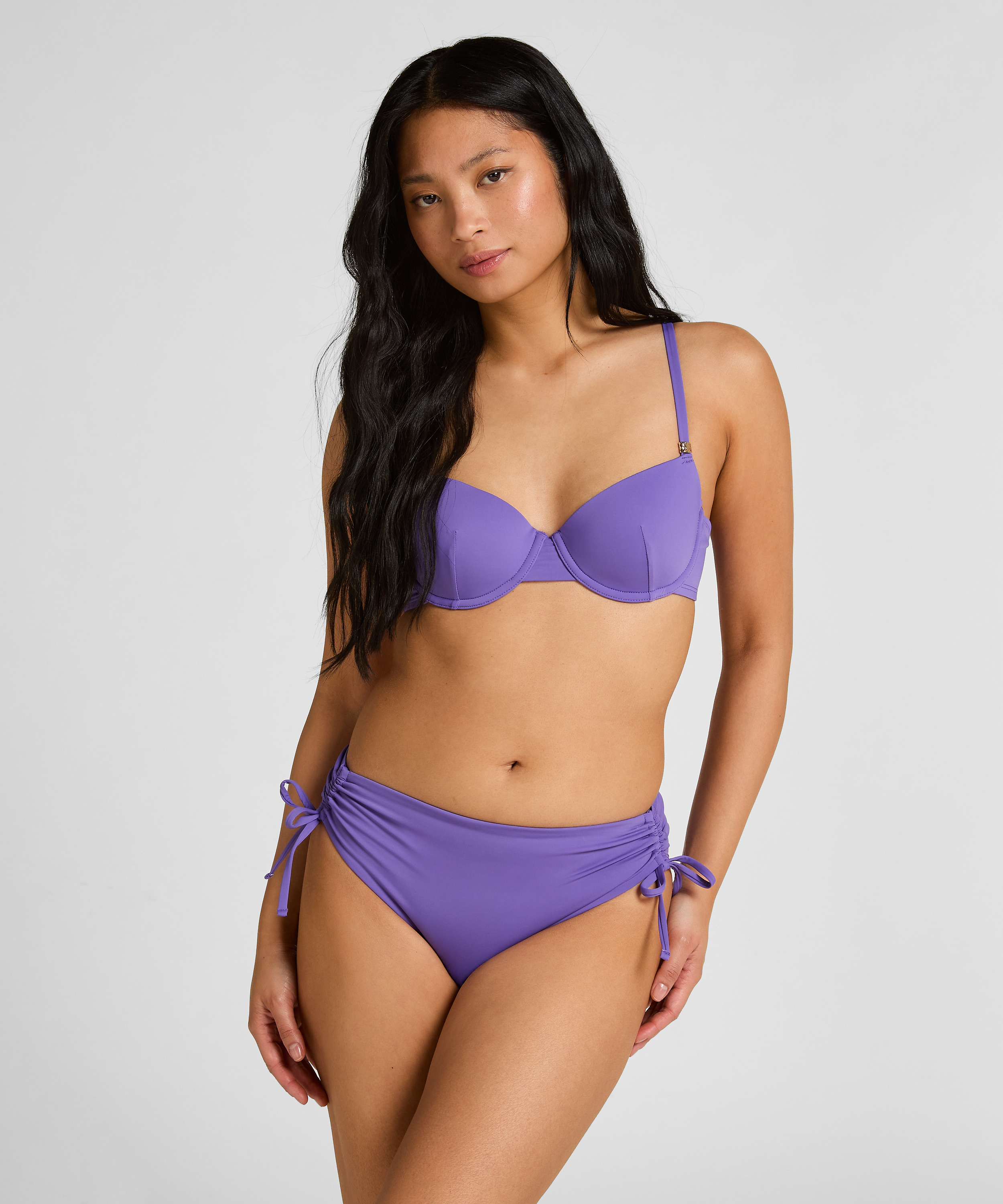 Midi Bikini Bottom Luxe, Fioletowy, main