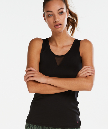 HKMX mesh tank top, Czarny