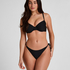 Stringi Bikini Luxe, Czarny