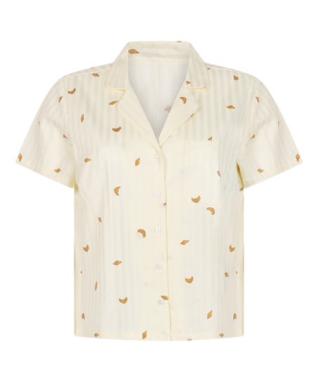 Bluza bawełniana w paski, Ż&oacute;łty