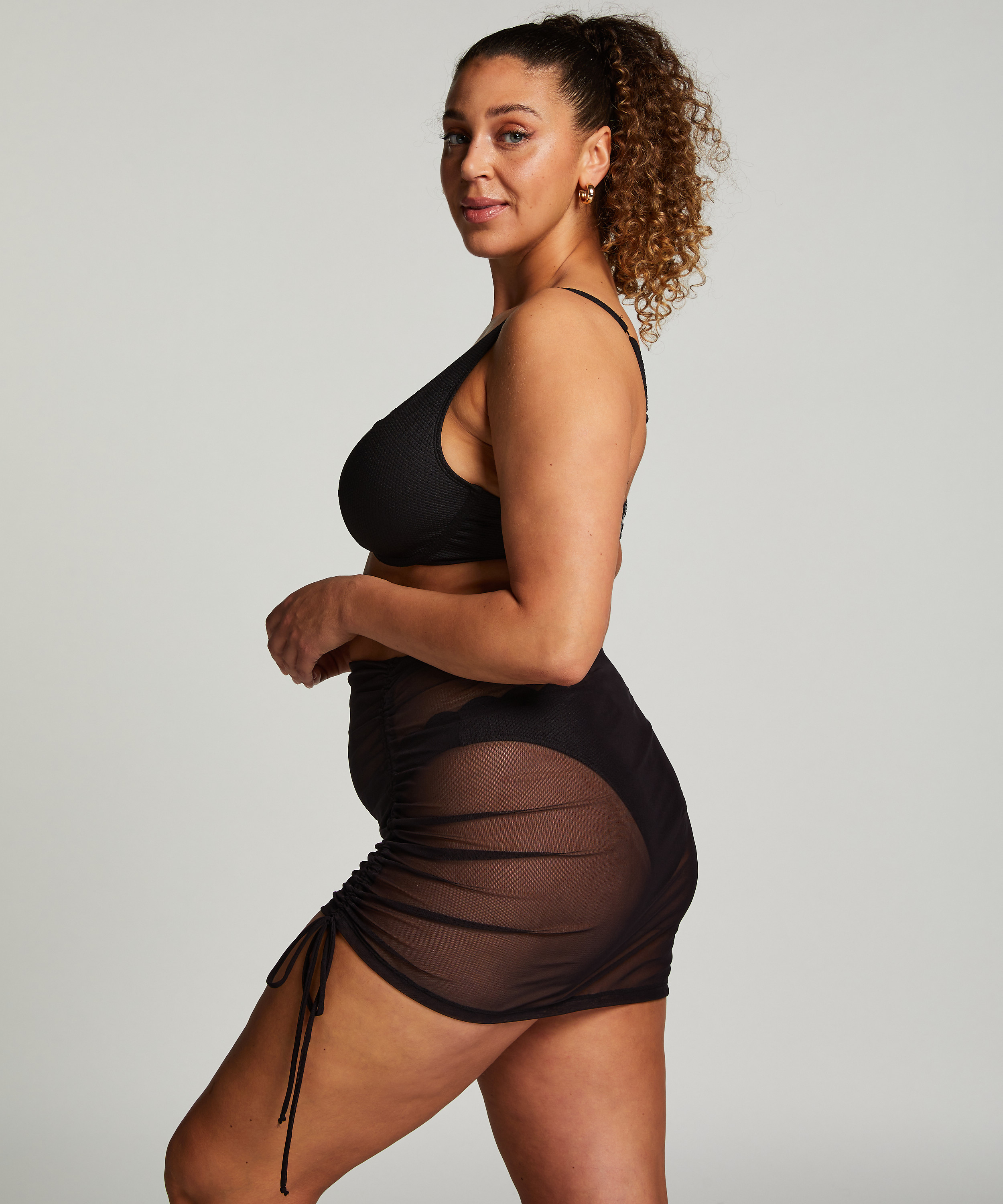 Spódnica plażowa, Czarny, main