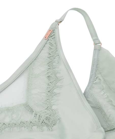 Majtki brazylijskie z wysokim wycięciem Aiko, Zielony