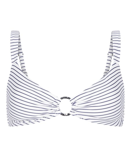 Biustonosz Bikini Stripes, Biały
