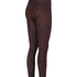 Legginsy z wysokim stanem, Brązowy