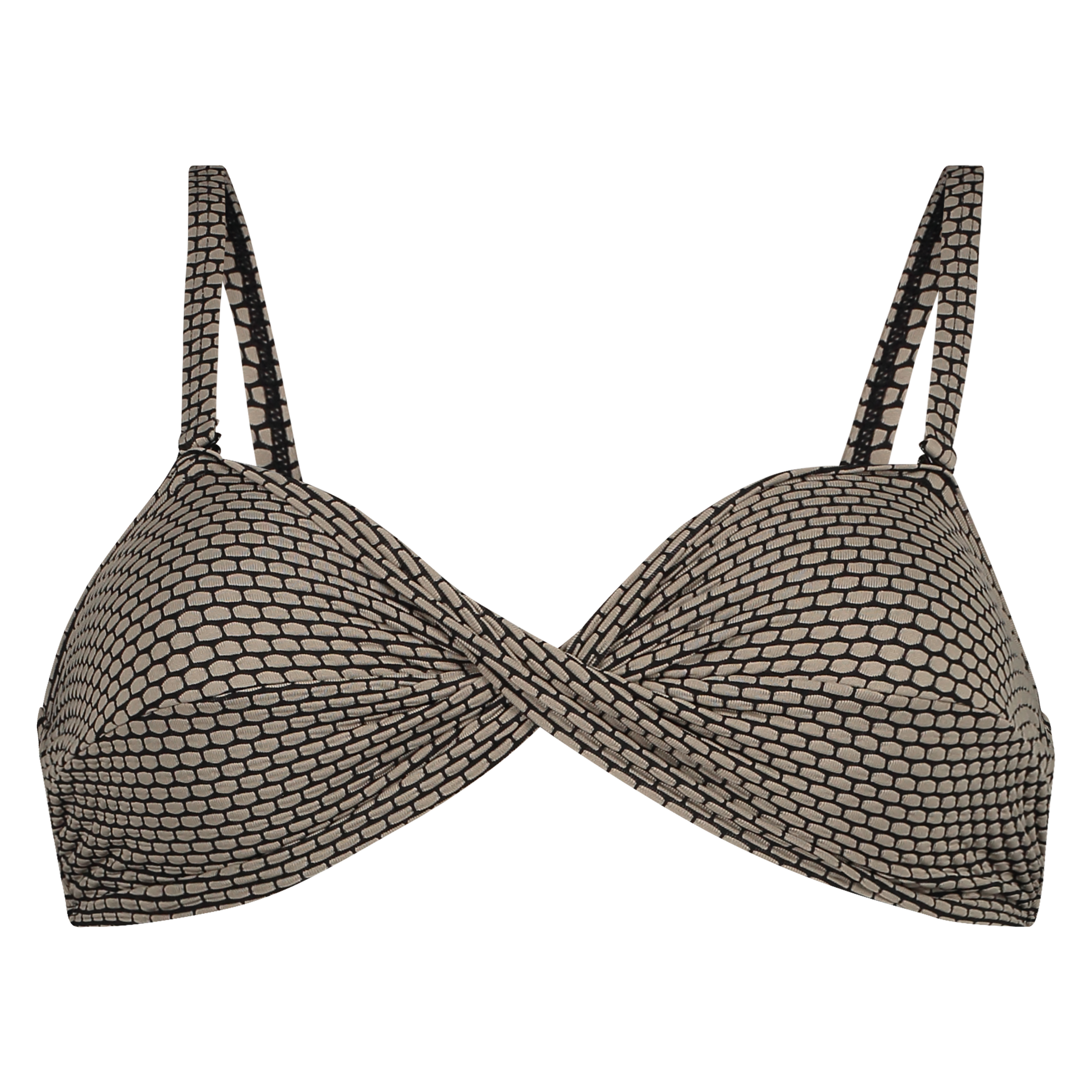 Fango bandeau bikini top, Brązowy, main