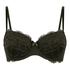 ﻿Biustonosz usztywniany z fiszbinami Teddy, Zielony