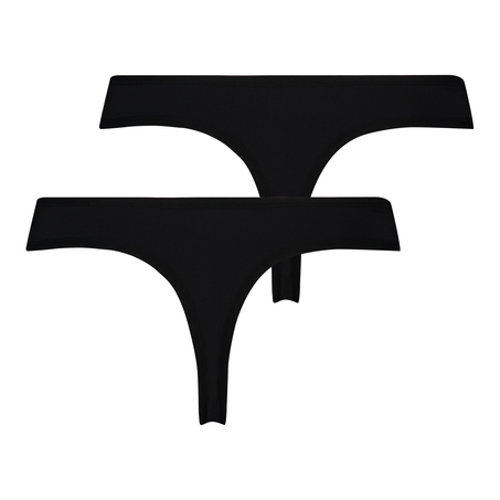 2 Micro thongs Kim, Czarny