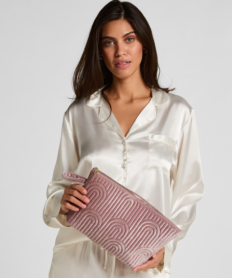 Welurowa kosmetyczka Duży, Fioletowy