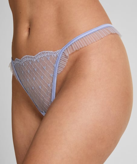 Stringi z wysokim wycięciem Cordelie, Fioletowy