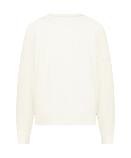 Welurowy top, Biały