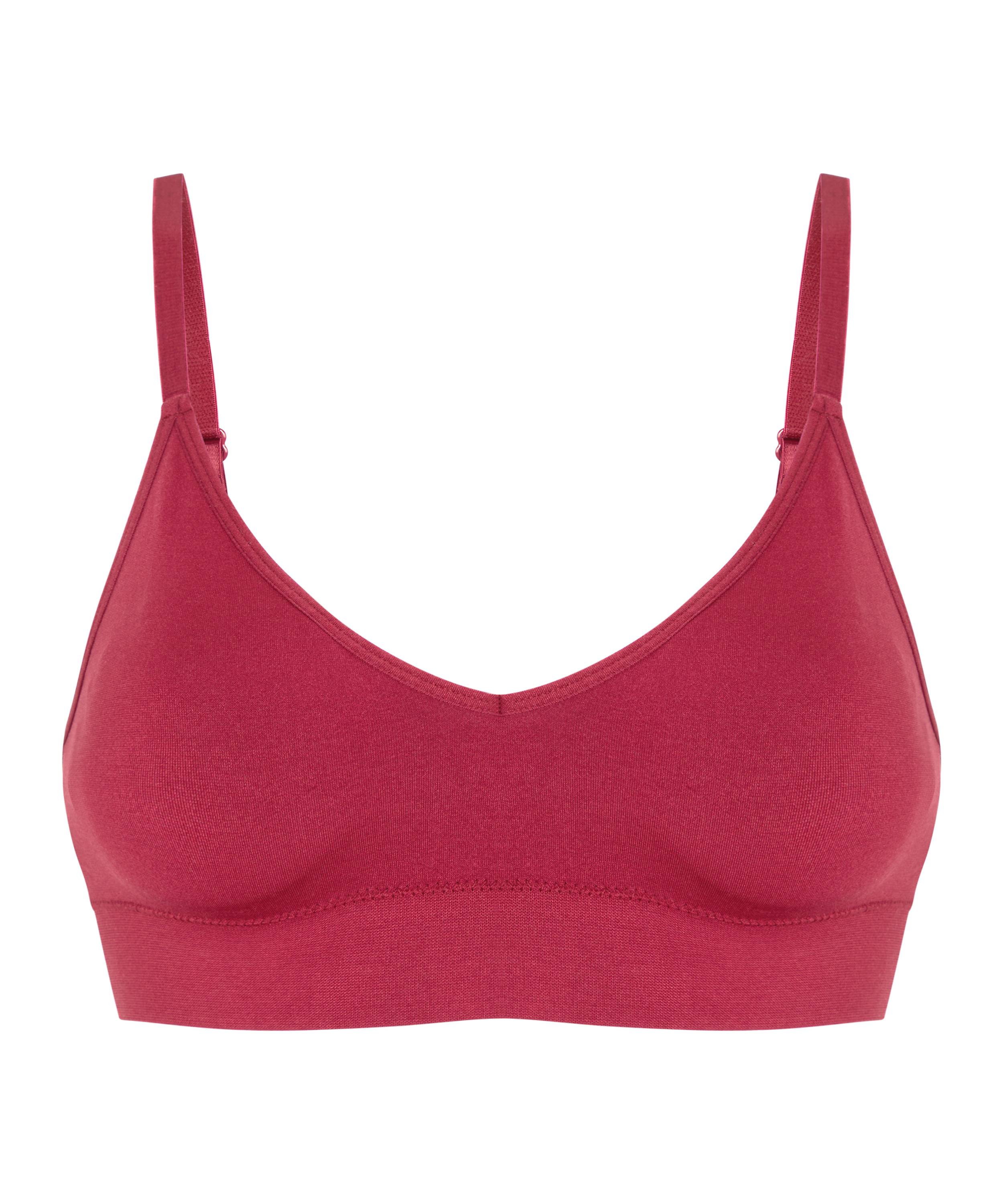Tr&oacute;jkątny biustonosz bralette Dide, Czerwony, main