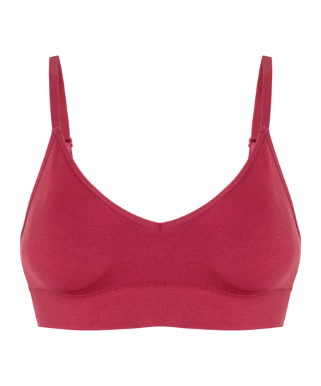 Tr&oacute;jkątny biustonosz bralette Dide, Czerwony