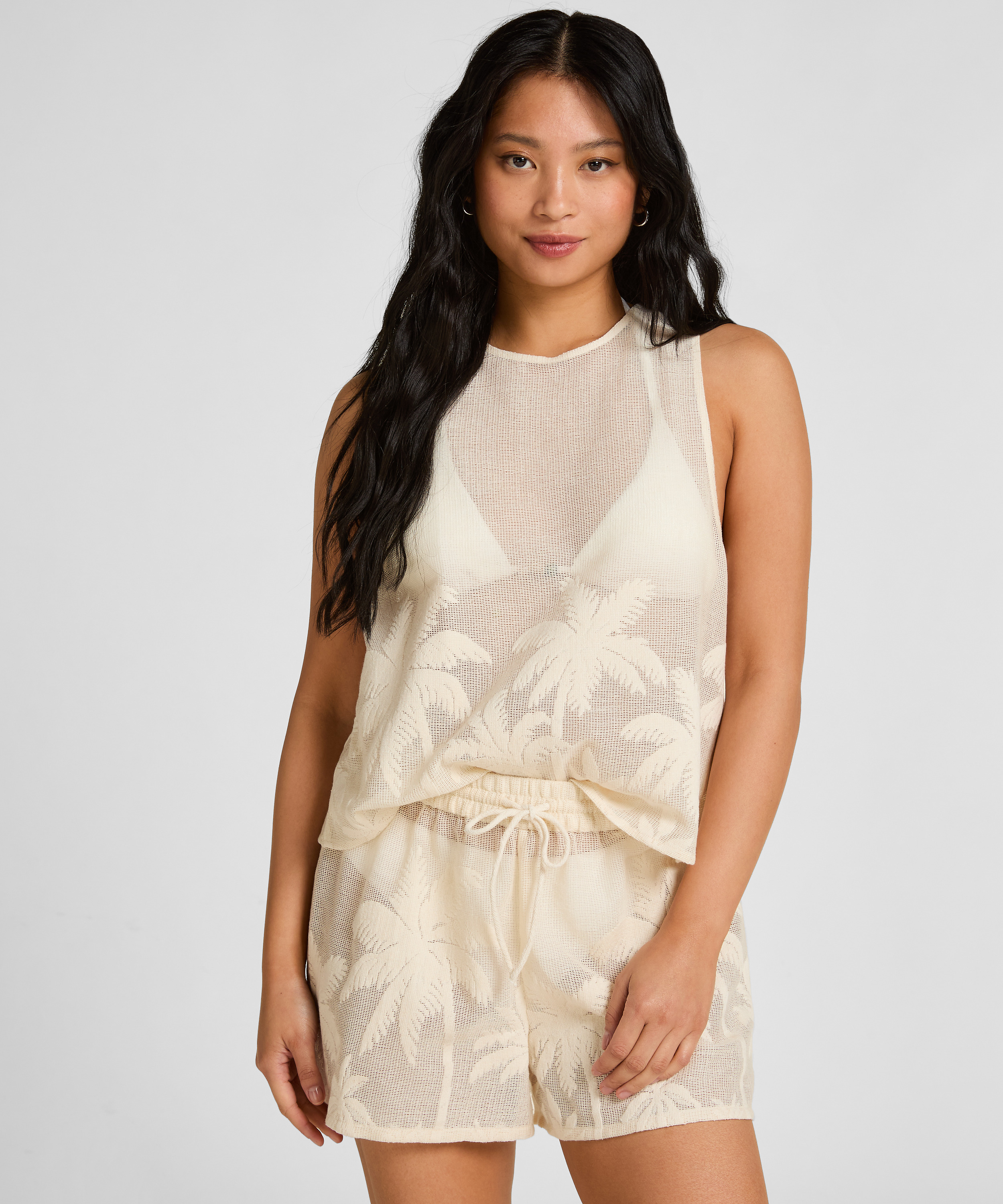 Top Plażowy Palm, Biały, main