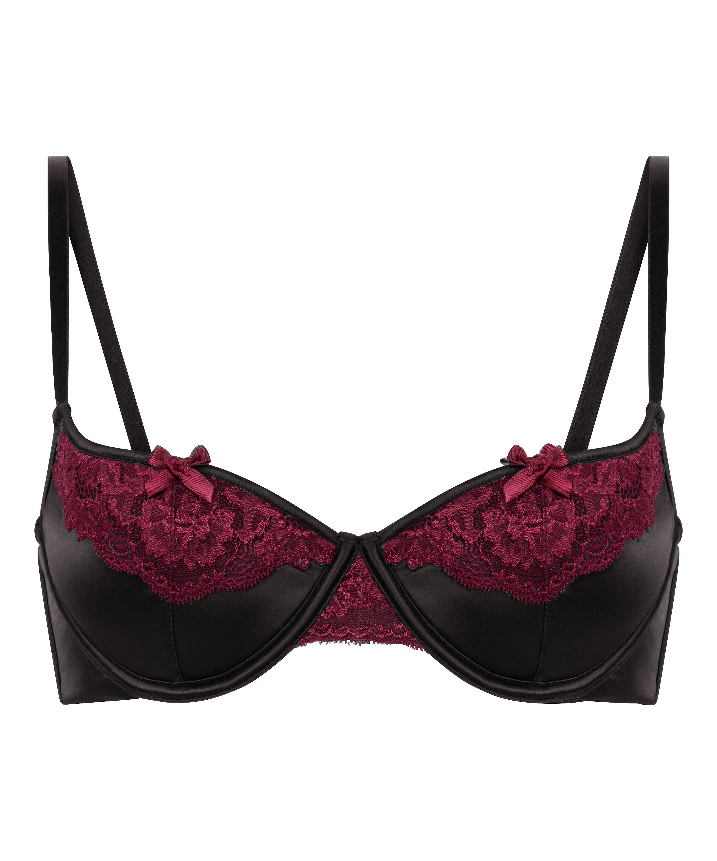 Biustonosz usztywniany z fiszbinami Ambra, Czarny