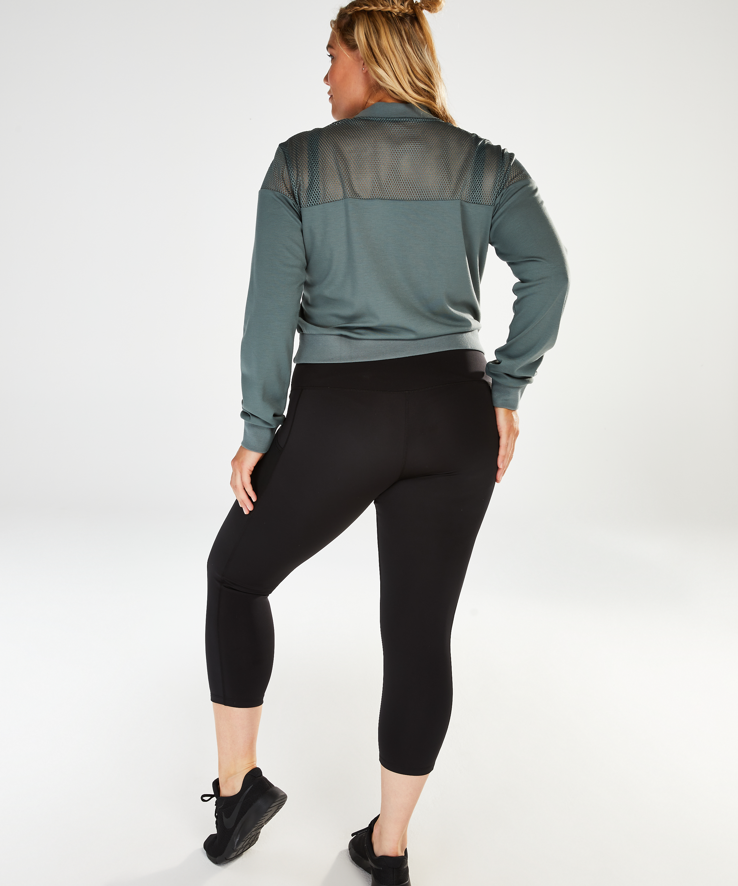 HKMX Mesh Sweater, Zielony, main