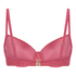 Usztywniany top bikini Lanai z fiszbinami, R&oacute;żowy