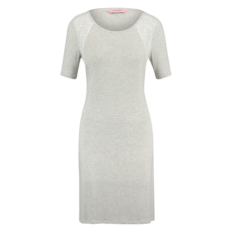 Koszula nocna z okrągłym dekoltem, Szary